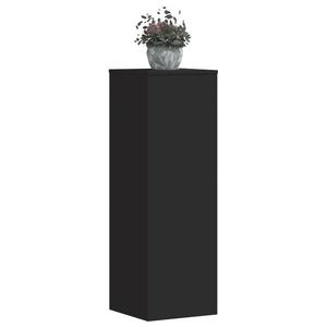 vidaXL Suporturi plante, 2 buc., negru, 33x33x100 cm, lemn prelucrat imagine