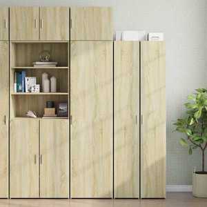 vidaXL Dulap de depozitare slim, stejar sonoma, 50x42, 5x225cm, lemn imagine