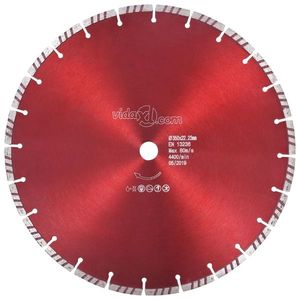 vidaXL Disc diamantat de tăiere cu turbo, oțel, 350 mm imagine