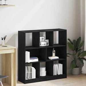 vidaXL Dulap cu cărți stejar negru 97, 5x29, 5x100 cm lemn prelucrat imagine