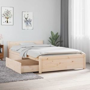 vidaXL Cadru de pat cu sertare Single, 90x190 cm imagine