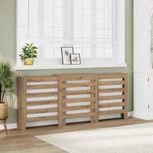 vidaXL Mască pentru calorifer stejar artizanal 205x21, 5x83, 5 cm lemn imagine