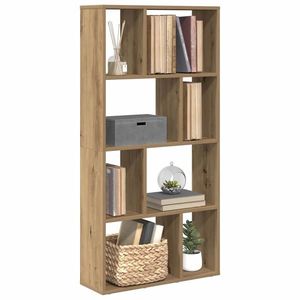 vidaXL Bibliotecă, stejar artizanal, 60x20x120 cm, lemn prelucrat imagine