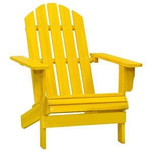vidaXL Scaun de grădină Adirondack, galben, lemn masiv de brad imagine