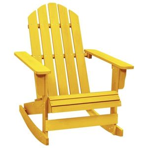 vidaXL Scaun balansoar de grădină Adirondack galben lemn masiv brad imagine
