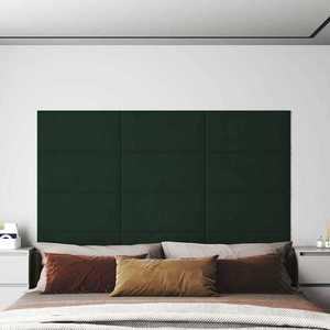 vidaXL Panouri de perete 12 buc. verde închis 60x30 cm catifea 2, 16 m² imagine