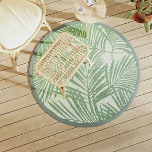 vidaXL Covor de exterior, ARAKIL verde, Ø120 cm, PP imagine