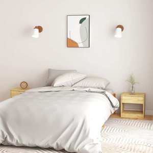 vidaXL Noptiere, 2 buc., 40x31x40 cm, lemn masiv de pin imagine