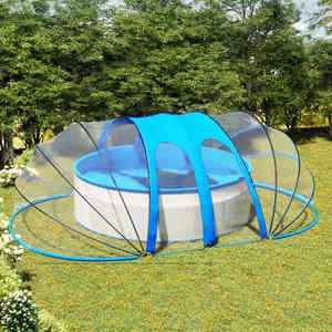 vidaXL Cupolă pentru piscină, 620x410x210 cm, oval imagine