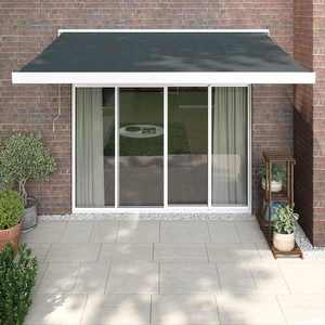 vidaXL Copertină retractabilă, antracit, 3, 5x2, 5 m, textil și aluminiu imagine