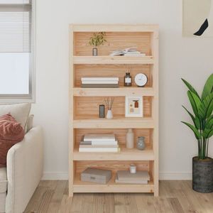 vidaXL Bibliotecă, 80x35x154 cm, lemn masiv de pin imagine