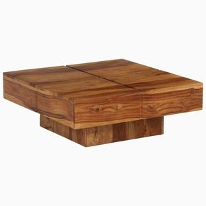 vidaXL Măsuță de cafea, 80x80x30 cm, lemn masiv de acacia imagine