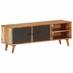 vidaXL Comodă TV, 112x30x40 cm, lemn masiv de acacia imagine