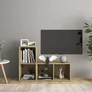 vidaXL Dulapuri TV 2 buc., stejar Sonoma, 72x35x36, 5 cm, lemn prelucrat imagine