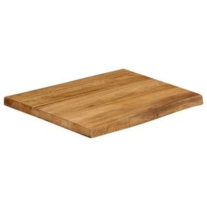 vidaXL Blat masă cu margini naturale, 40x40x2, 5 cm, lemn masiv mango imagine