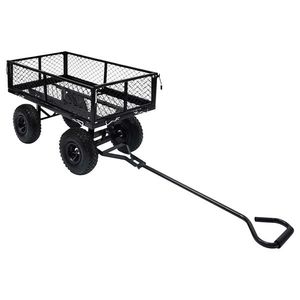 vidaXL Cărucior manual de grădină, negru, 250 kg imagine