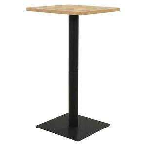 vidaXL Masă de bistro, culoarea stejarului, 60 x 60 x 107 cm imagine