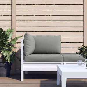 vidaXL Perne pentru canapea din paleți, 3 buc., gri, material textil imagine