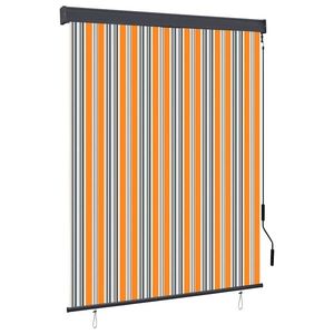 vidaXL Jaluzea tip rulou de exterior, galben și albastru, 140 x 250 cm imagine