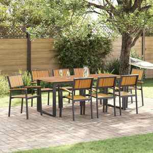 vidaXL Scaun pentru Grădină 8 pcs Maro 56 x 57 x 87cm imagine