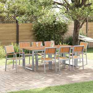 vidaXL Scaun pentru Grădină 8 pcs Maro 56 x 57 x 87cm imagine