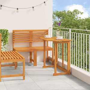 vidaXL Set Bistro de Grădină 3 pcs Maro lemn masiv de acacia imagine