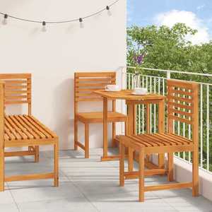 vidaXL Set Bistro de Grădină 5 pcs Maro lemn masiv de acacia imagine