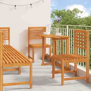 vidaXL Set Bistro de Grădină 6 pcs Maro lemn masiv de acacia imagine