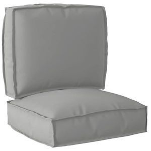 vidaXL Set de perne pentru palet 2 pcs Gri 50 x 50 x 12 cm imagine