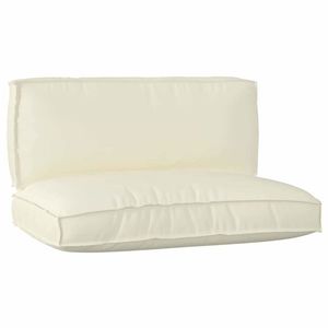 vidaXL Set de perne pentru palet 2 pcs Crem 120 x 80 x 12 cm imagine