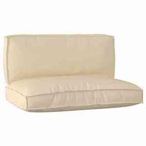 vidaXL Set de perne pentru palet 2 pcs Bej 120 x 80 x 12 cm imagine