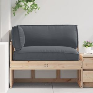 vidaXL Set de perne pentru palet 3 pcs Antracit 120 x 80 x 12 cm imagine