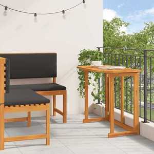 vidaXL Set de Bănci pentru Grădină 2 pcs Maro lemn masiv de acacia imagine