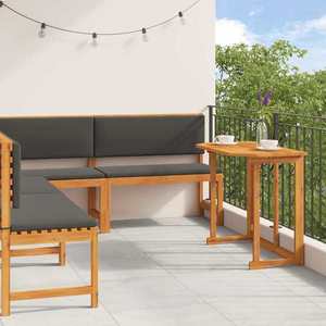 vidaXL Set de Bănci pentru Grădină 4 pcs Maro lemn masiv de acacia imagine