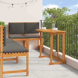 vidaXL Set Bistro de Grădină 5 pcs Maro lemn masiv de acacia imagine