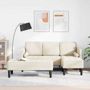 vidaXL Set de canapea 2 pcs Pânză 173 x 131 x 67 cm țesătură imagine