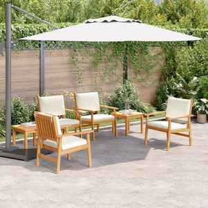 vidaXL Set de canapele pentru grădină 6 pcs Maro 45 x 45 x 38cm imagine
