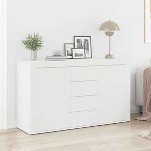 vidaXL Bufet cu sertar Alb 120 x 36 x 69 cm Lemn compozit imagine