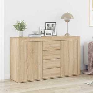 vidaXL Bufet cu sertar Stejar sonoma 120 x 36 x 69 cm Lemn compozit imagine