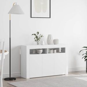 vidaXL Bufet Alb 116 x 30 x 75 cm Lemn compozit imagine