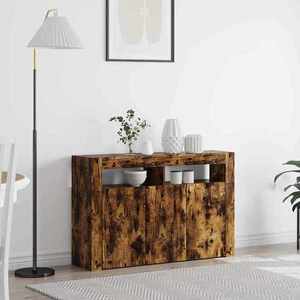 vidaXL Bufet Stejar afumat 116 x 30 x 75 cm Lemn compozit imagine