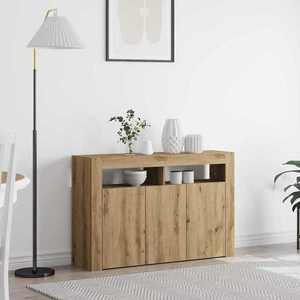 vidaXL Bufet stejar artizanal 116 x 30 x 75 cm Lemn compozit imagine