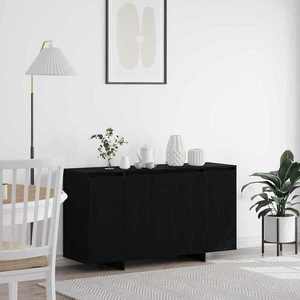 vidaXL Bufet Stejar negru 135 x 41 x 69 cm Lemn compozit imagine