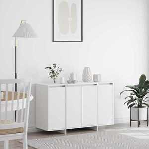 vidaXL Bufet Alb 120 x 41 x 75 cm Lemn compozit imagine