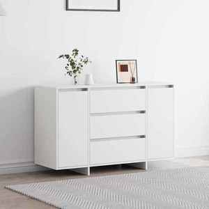 vidaXL Bufet cu sertar Alb 120 x 41 x 75 cm Lemn compozit imagine