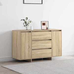 vidaXL Bufet cu sertar Stejar sonoma 120 x 41 x 75 cm Lemn compozit imagine