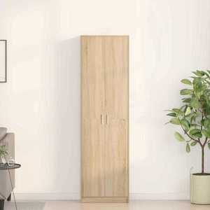 vidaXL Dulap cu raft Stejar sonoma 55 x 25 x 189 cm Lemn compozit imagine