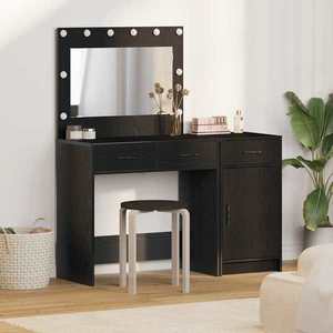 vidaXL Masă de Machiaj 2 pcs Negru 40 x 41 x 75 cm Lemn compozit imagine