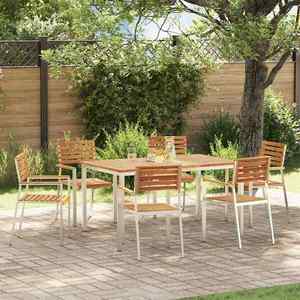 vidaXL Set de masă pentru grădină 7 pcs imagine