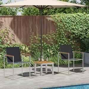 vidaXL Set dining pentru exterior 3 pcs Lemn masiv de acacia imagine
